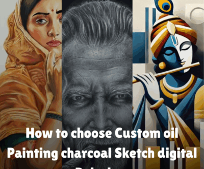 ustom oil Painting charcoal Sketch digital Painting fi
